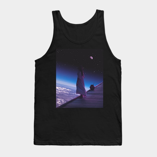 PINK SPACE Tank Top by SENSETUS